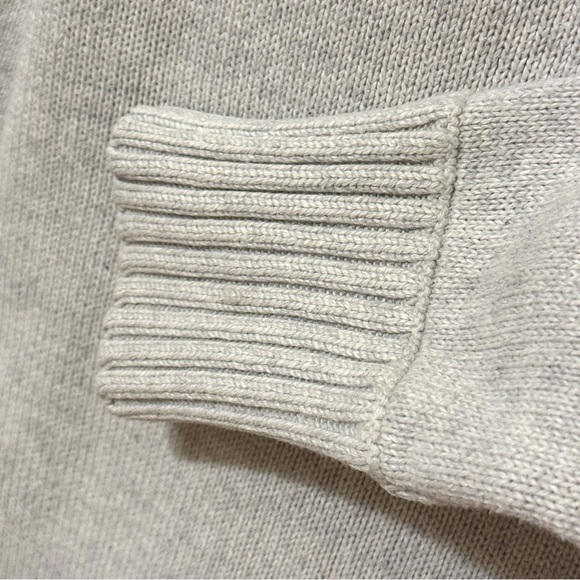 American Eagle Outfitters Gray Quarter-Zip Sweater Sz Medium - Picture 5 of 11